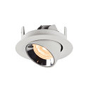 SLV LED Ceiling recessed luminaire NUMINOS� GIMBLE XS, 2700K, 40�, white/chrome