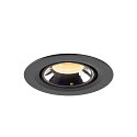 SLV LED Ceiling recessed luminaire NUMINOS� GIMBLE XS, 3000K, 40�, black/chrome