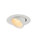 SLV LED Ceiling recessed luminaire NUMINOS� GIMBLE XS, 3000K, 20�, white