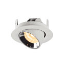 SLV LED Ceiling recessed luminaire NUMINOS� GIMBLE XS, 3000K, 20�, white/chrome