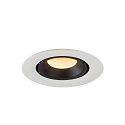 SLV LED Ceiling recessed luminaire NUMINOS� GIMBLE XS, 3000K, 40�, white/black