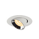 SLV LED Ceiling recessed luminaire NUMINOS� GIMBLE XS, 3000K, 55�, white/chrome