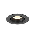 SLV LED Ceiling recessed luminaire NUMINOS� GIMBLE XS, 4000K, 20�, black
