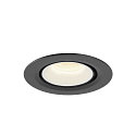 SLV LED Ceiling recessed luminaire NUMINOS� GIMBLE XS, 4000K, 20�, black/white