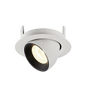 SLV LED Ceiling recessed luminaire NUMINOS� GIMBLE XS, 4000K, 20�, white/black