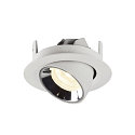 SLV LED Ceiling recessed luminaire NUMINOS� GIMBLE XS, 4000K, 20�, white/chrome