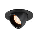 LED Ceiling recessed luminaire NUMINOS� GIMBLE S, 2700K, 20�, black