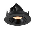 SLV LED Ceiling recessed luminaire NUMINOS� GIMBLE S, 2700K, 20�, black