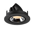 SLV LED Ceiling recessed luminaire NUMINOS� GIMBLE S, 2700K, 20�, black/chrome