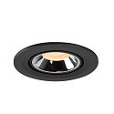 SLV LED Ceiling recessed luminaire NUMINOS� GIMBLE S, 2700K, 20�, black/chrome