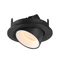 SLV LED Ceiling recessed luminaire NUMINOS� GIMBLE S, 2700K, 55�, black/white
