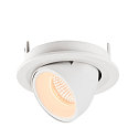 SLV LED Ceiling recessed luminaire NUMINOS� GIMBLE S, 2700K, 20�, white