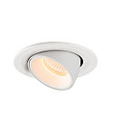 SLV LED Ceiling recessed luminaire NUMINOS� GIMBLE S, 2700K, 55�, white