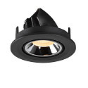 SLV LED Ceiling recessed luminaire NUMINOS� GIMBLE S, 3000K, 20�, black/chrome