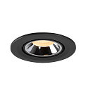 SLV LED Ceiling recessed luminaire NUMINOS� GIMBLE S, 3000K, 20�, black/chrome