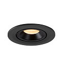 SLV LED Ceiling recessed luminaire NUMINOS� GIMBLE S, 3000K, 40�, black