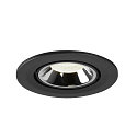 SLV LED Ceiling recessed luminaire NUMINOS� GIMBLE S, 4000K, 20�, black/chrome
