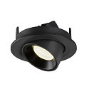 SLV LED Ceiling recessed luminaire NUMINOS� GIMBLE S, 4000K, 55�, black