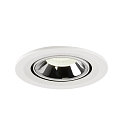 SLV LED Ceiling recessed luminaire NUMINOS� GIMBLE S, 4000K, 55�, white/chrome