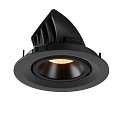 SLV LED Ceiling recessed luminaire NUMINOS� GIMBLE M, 2700K, 20�, black