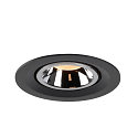 SLV LED Ceiling recessed luminaire NUMINOS� GIMBLE M, 2700K, 40�, black/chrome