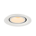 SLV LED Ceiling recessed luminaire NUMINOS� GIMBLE M, 2700K, 40�, white