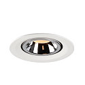 SLV LED Ceiling recessed luminaire NUMINOS� GIMBLE M, 2700K, 40�, white/chrome