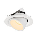 SLV LED Ceiling recessed luminaire NUMINOS� GIMBLE M, 3000K, 40�, white
