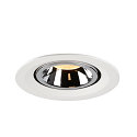 SLV LED Ceiling recessed luminaire NUMINOS� GIMBLE M, 3000K, 40�, white/chrome