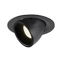 LED Ceiling recessed luminaire NUMINOS� GIMBLE M, 4000K, 20�, black