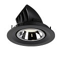 SLV LED Ceiling recessed luminaire NUMINOS� GIMBLE M, 4000K, 40�, black/chrome
