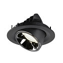 SLV LED Ceiling recessed luminaire NUMINOS� GIMBLE M, 4000K, 40�, black/chrome