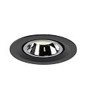 SLV LED Ceiling recessed luminaire NUMINOS� GIMBLE M, 4000K, 40�, black/chrome
