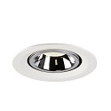 SLV LED Ceiling recessed luminaire NUMINOS� GIMBLE M, 4000K, 20�, white/chrome