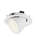 SLV LED Ceiling recessed luminaire NUMINOS� GIMBLE M, 4000K, 40�, white