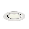 SLV LED Ceiling recessed luminaire NUMINOS� GIMBLE M, 4000K, 40�, white