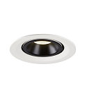 SLV LED Ceiling recessed luminaire NUMINOS� GIMBLE M, 4000K, 55�, white/black