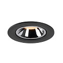 SLV LED Ceiling recessed luminaire NUMINOS� GIMBLE L, 2700K, 40�, black/chrome