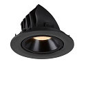 SLV LED Ceiling recessed luminaire NUMINOS� GIMBLE L, 2700K, 55�, black