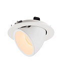 SLV LED Ceiling recessed luminaire NUMINOS� GIMBLE L, 2700K, 20�, white