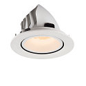 SLV LED Ceiling recessed luminaire NUMINOS� GIMBLE L, 2700K, 40�, white