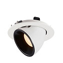 SLV LED Ceiling recessed luminaire NUMINOS� GIMBLE L, 2700K, 55�, white/black
