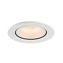 SLV LED Ceiling recessed luminaire NUMINOS� GIMBLE L, 2700K, 55�, white
