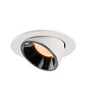 SLV LED Ceiling recessed luminaire NUMINOS� GIMBLE L, 2700K, 55�, white/chrome