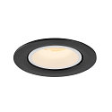 SLV LED Ceiling recessed luminaire NUMINOS� GIMBLE L, 3000K, 40�, black/white