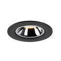 SLV LED Ceiling recessed luminaire NUMINOS� GIMBLE L, 3000K, 40�, black/chrome
