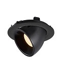 SLV LED Ceiling recessed luminaire NUMINOS� GIMBLE L, 3000K, 55�, black