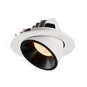 SLV LED Ceiling recessed luminaire NUMINOS� GIMBLE L, 3000K, 20�, white/black
