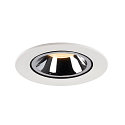 SLV LED Ceiling recessed luminaire NUMINOS� GIMBLE L, 3000K, 20�, white/chrome