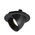 SLV LED Ceiling recessed luminaire NUMINOS� GIMBLE L, 4000K, 20�, black